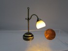 Dollhouse Miniature Led Desk Lamp In Antique Brass 3v Battery W wand Mh53044