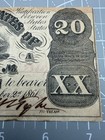 1861 Confederate States Of America  20 Twenty Dollar Note Richmond Issue