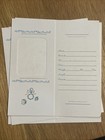 Vintage 1950s Baby Birth Announcement Photo Frame Cards Blue   Party Napkins