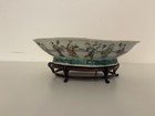 Antique Chinese Scholar s Famille Rose Porcelain Brush Washer  19th C Qing Dynas