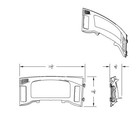 Center Dash Instrument Panel For 2018-23 Freightliner Cascadia Plastic Up 42427