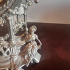Antique Ornate Brass Metal Mantel Clock Decorative French Style Read
