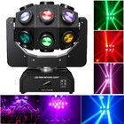 Moving Head 18 Led Rotating Beam Dmx512 Stage Light Rgbw Dj Disco Party Club