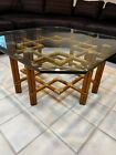 Mcguire Rattan Bamboo Coffee Table In Mint Condition