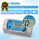 2  Digital Turbine Flow Meter 15 8-132 Gpm Lcd Fuel Diesel Gas Water Npt