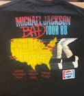 Michael Jackson Bad Tour 1988 Auburn Hills T   shirt   Original Concert Ticket