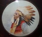 1900-1920 s Native American Indian Chief L  G   Bollin   Artist Watercolor Art