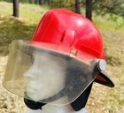 Old Cairns   Brother Red Fire Helmet Mdl 770 W Paper - Made In Clifton Nj - 1969