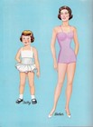 Vintage Uncut 1961 Family Of Dolls Paper Dolls nostalgic  1 Top Reproduction