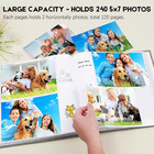 5x7 Photo Album Extra Large Capacity Holds 240 Photos For Family Wedding Baby