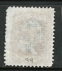 Sc  94 Grill Geometic Fancy Cancel 3 Cent Washington 1867-68 Us 27d66