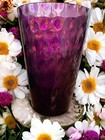 Antique Hand Blown Purple Amethyst Thumb Print 8    H Vase Mother   s Day