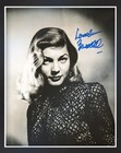 Lauren Bacall Framed Reproduction Signature Photo Reel Display 