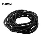 1pcs Black Hydraulic Hose Guard cable Protection spiral Wound 5m D-8 10 12mm