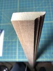 2 Pieces 1 2   x1-1 2   x45-1 2    Poplar Wood Heavy Door Stop Hardwood Paint Grade
