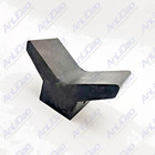 3 Inch Mounting Width Boat Trailer Black Molded Rubber V Bow Stop 50-56260 56261
