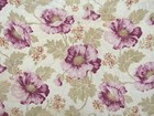 Antique French Quilt C1920 Floral Purple Poppy Design Boutis Large Lovely 