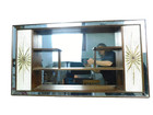 Sun Starburst Vtg Shadow Box Atomic Mirror Mid Century Modern Mcm 50s 60s Cosmic