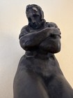Louvre Museum Cast Bronze Sculpture Figurine Eve After Rodin 9 5 Inch Art 