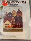 Jiffy Weaving Kit  village In Orange    Needlework Craft Sunset Designs  3521
