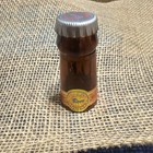 Mini Amber Glass Beer Bottle W  Metal Screw Cap  Bears Label  Lighter