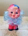 Collectible Decorative Vintage Soft Rubber Gnome dwarf Figurine toy   Vtg Garden