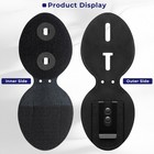 Police Badge Holder Belt Clip  Universal 3 9 Inches X 3 1 Inches  Black