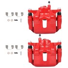 Front Brake Calipers Set Red 2pc 19b2698 For Pontiac Vibe Toyota Corolla Matrix