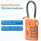 2 Pack Tsa Approved Travel Luggage Locks 4digit metal Cable Suitcase Combination