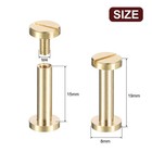 30pack Brass Chicago Screws  15x8mm Post Nail Stud Rivets For Leather Craft