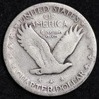 1926 Standing Liberty Quarter Silver Good   Vg Full Date Free Shipping 