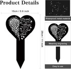Grave Markers For Cemetery Memorial Remembrance Heart-single Side Engraved 