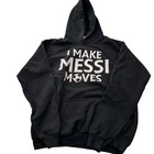 I Make Messi Moves Black Hoodie Xl By Gildan Youth Sweatshirt Heavy Blend Soccer
