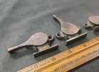  3  Vintage Antique Brass Plated Window Sash Lock Metal Steel