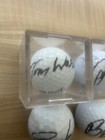 4 Autographed Gold Balls Tom Watson John Daly Pga Golf Signed Bubba  G  Norman