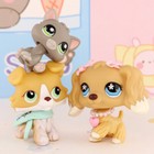 Lps Blond Collie Dog Cocker Spaniel Kitten Toy Figure Petkids Gift Collect Pets
