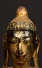 Early 19th Century  Early Mandalay  Antique Burmese Wooden Seated Buddha
