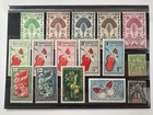 Postage Stamps Madagascar Flora Vintage Set Of 16 French Colony Airmail 1930-60s