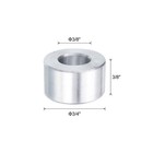 10pcs Aluminum Spacer 3 8  Bore X 3 4  Od X 3 8  Length Screw Standoff Bushing
