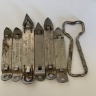 Beer Bottle Opener Lot Of 7 Dif Breweries Lucky Lager  Old Crown carling Schlitz