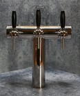 Premium Stainless Steel Beer T-tower 3 Tap With Built-in Led Illumination