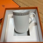 Hermes Mug White Egee Lune Porcelain Tableware Elegant Dinnerware Cup Gift