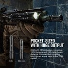 Olight Odin Mini 1250 Lumens Rechargeable Mlok Tactical Flashlight Black Style