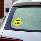 Baby On Board Sticker Or Magent For Cars - 2 Pack Safety Signs  6 8 X 6 8 In  st