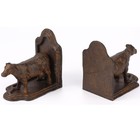 Phaxth Cow Bookends Decorative  Farmhouse Antique Book Ends  Set Of 2