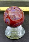 Contemporary Handmade Art Glass Marble 30mm Signed Ns 14