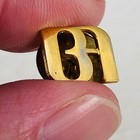 Vtg Bank Of America Gold Tone Employee Ba Logo Lapel Pin