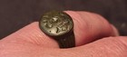Roman Bronze Ring Absolutely Superb Example Beautiful Patina Found Uk  La25k