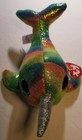 Ty Beanie Boos 6  Nori Narwhal Whale Plush Stuffed Animal Toy Ty Heart Tags New