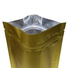 Double-sided Gold Foil Stand Up Mylar Zip Seal Resealable Bags Variety Qty Sizes